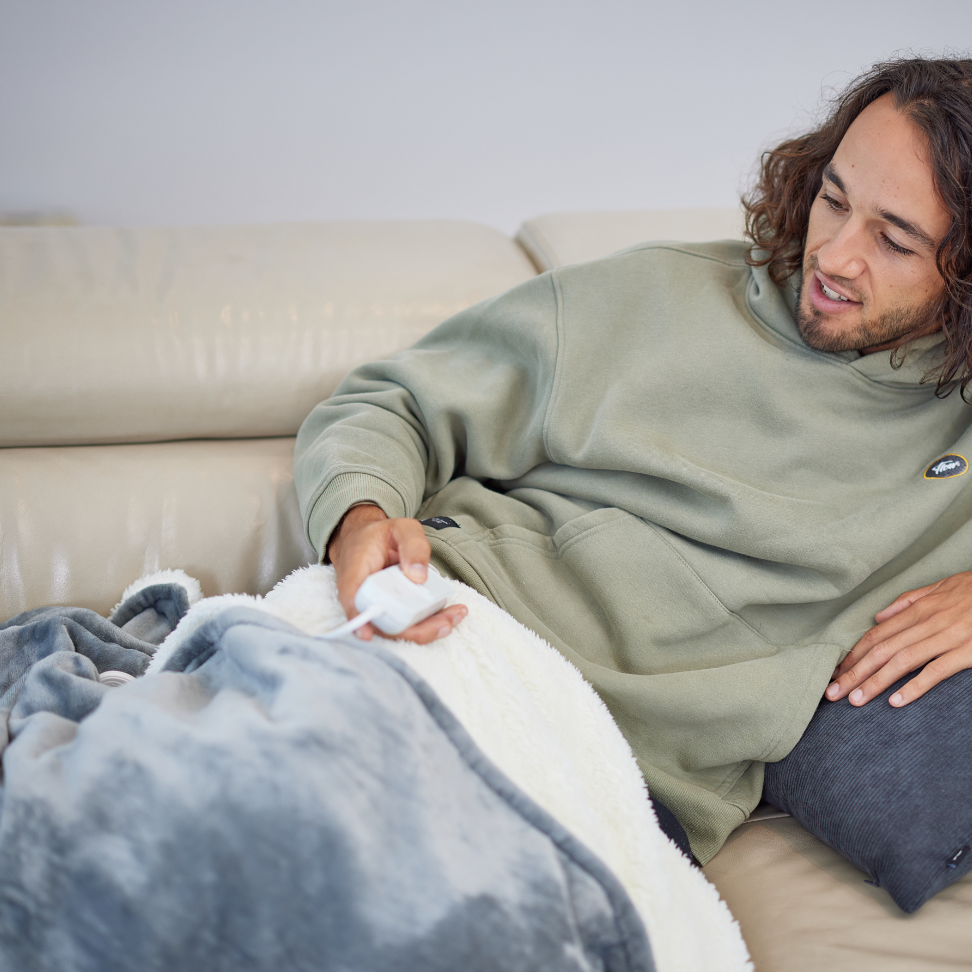 Heated Throw Blanket - Grey