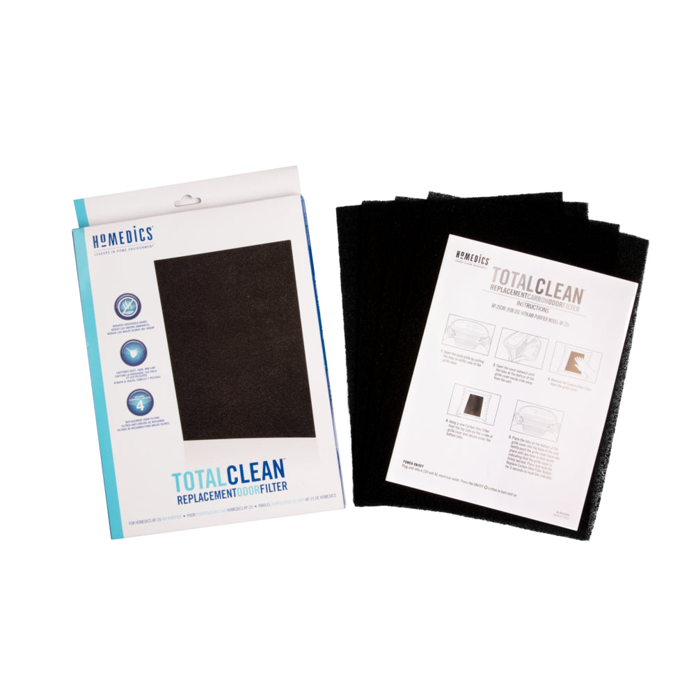 TotalClean™ Replacement Carbon Pre-Filter for AP25AU (4-pack)-Homedics