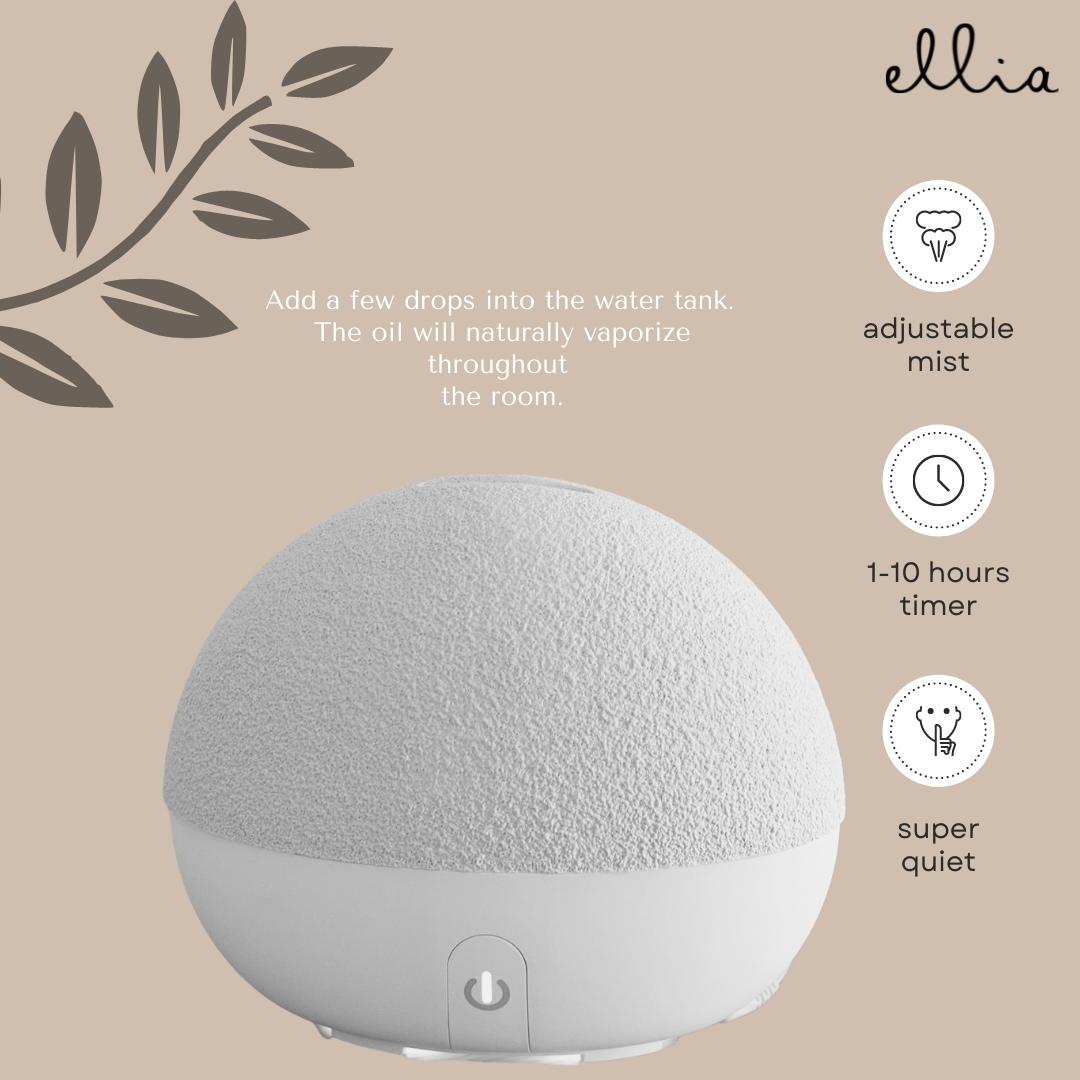 Ellia Stone-Taupe Diffuser-Homedics