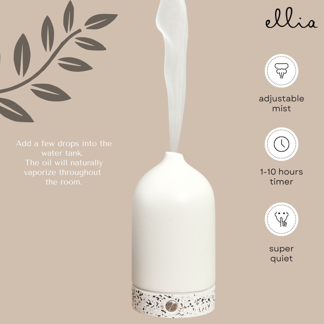Ellia Pure-White Diffuser-Homedics