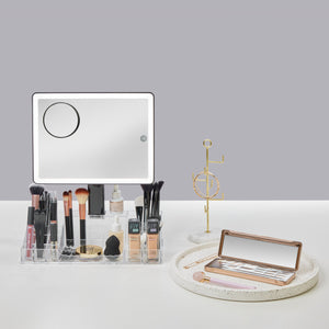 Radiance LED Beauty Mirror with Organiser-Homedics