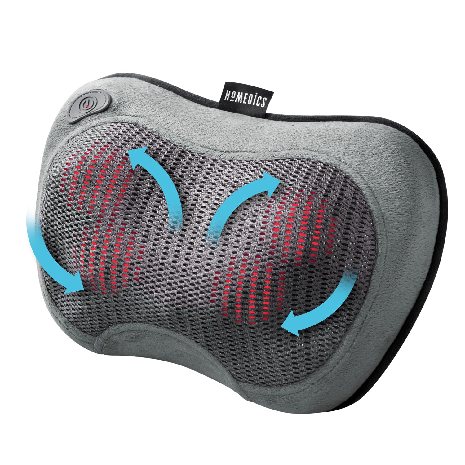 Cordless Shiatsu Massage Pillow with Heat-Homedics